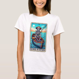 Camiseta Esqueleto Engraçado Pescado sem Tarot