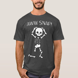 Camiseta esqueleto engraçado tet assustador meme halloween