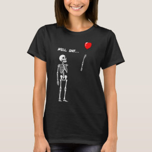 Camiseta Esqueleto Feminino Perdeu Balão Humor Negro Engraç