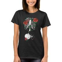 Esqueleto Floral de Mãe Grávida de uma Menina