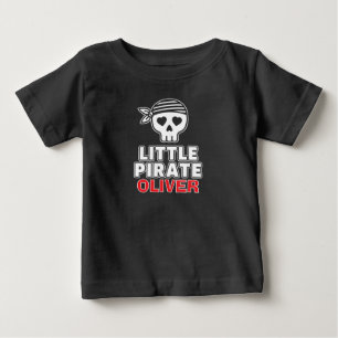 Camiseta Esqueleto Fofo Pirata Pequeno Personalizado