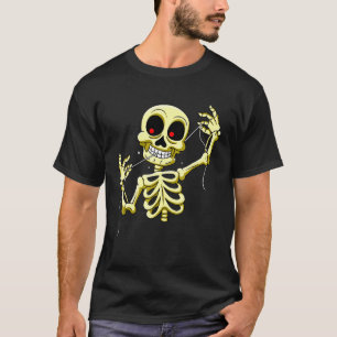 Camiseta Esqueleto Foguoso Meme Dentista Pun
