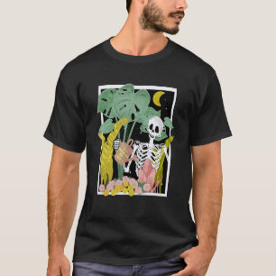 Camiseta Esqueleto Gardening Todos Os Meus Amigos São Plant