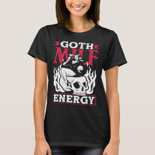 Camiseta Esqueleto Gótico Escuro de Energia da Mãe gótico