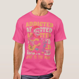 Camiseta Esqueleto Guitarista das Mulheres - Instrumento Ac