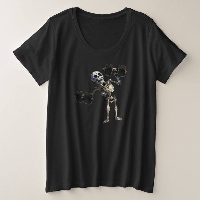 Camiseta Esqueleto/Halloween/divertido/academia  (Frente do Design)