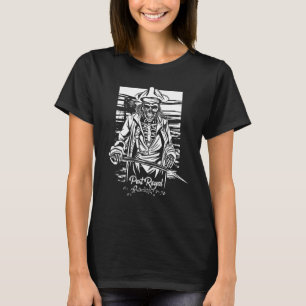 Camiseta Esqueleto Ilha Caribenha Jamaica Port Royal Capitã