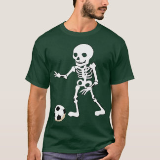 Camiseta Esqueleto infantil de futebol, Halloween, Esporte