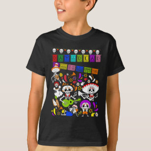 Camiseta Esqueleto Mexicano Engraçado - Dia De Los Muertos