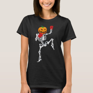 Camiseta Esqueleto Muay Thai Halloween Abóbora Kickboxing M