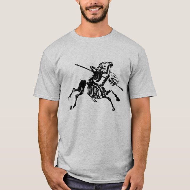Camiseta Esqueleto no cavalo de esqueleto (Frente)