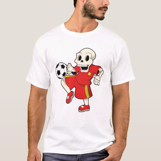 Camiseta Esqueleto no Esporte do Futebol (Frente)