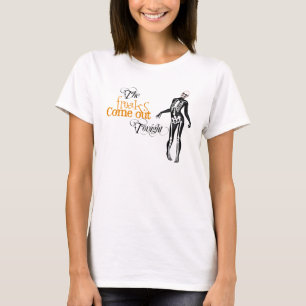 Camiseta Esqueleto o Dia das Bruxas do zombi