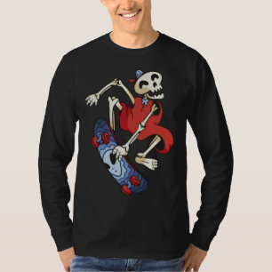 Camiseta Esqueleto Patinador de Skate