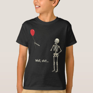 Camiseta Esqueleto Perdeu Balão Coisas Esqueleto Engraçado