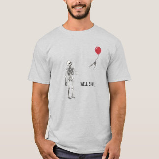 Camiseta Esqueleto Perdeu Balão, Humor Negro Halloween
