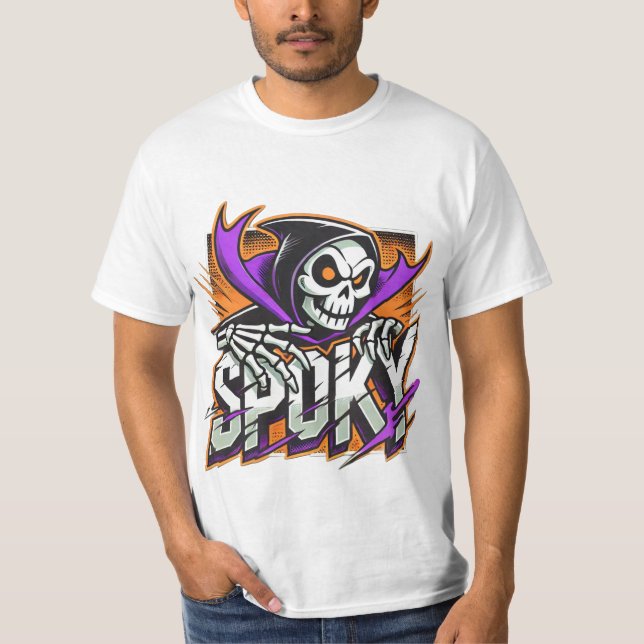 Camiseta Esqueleto Spooky Liberado (Frente)