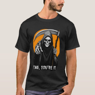 Camiseta Esqueleto Tag You're It Boop Figura Esqueleto Capu