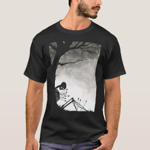 Camiseta Esqueleto Triste Roupas Estéticas Escuras Roupas G