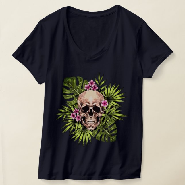 Camiseta Esqueleto Tropical (Postura )