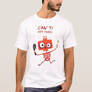 Camiseta Esqueleto Vermelho Engraçado   Não posso. Tenho Pa