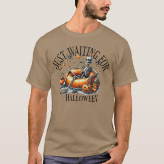 Camiseta Esqueleto vibração assustadora verão engraçado ape
