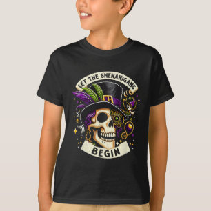 Camiseta Esqueleto Vintage Deixe as Travessuras Começarem M