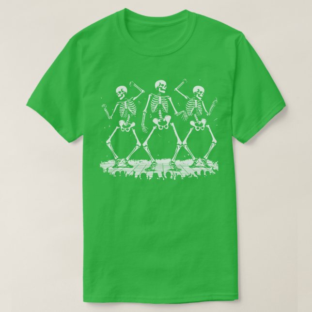 Camiseta esqueletos dançando (Frente do Design)