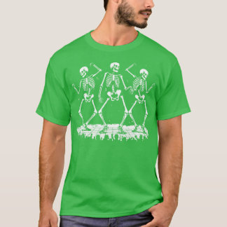 Camiseta esqueletos dançando