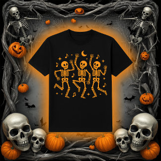 Camiseta Esqueletos dançantes | Hora da Festa Spooky