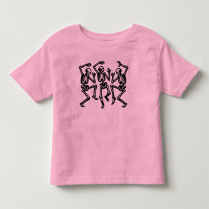 Camiseta Esqueletos estão dançando e sentindo uma boa visão