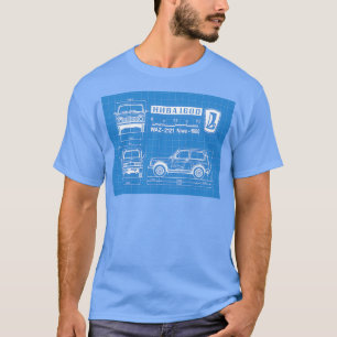 Camiseta Esquema de especificações do Lada Niva