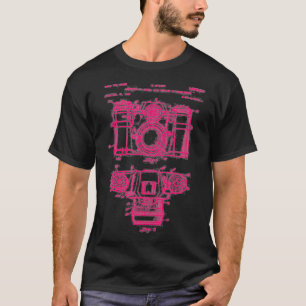 Camiseta Esquema de Patentes da Câmera Vintage com Dons de