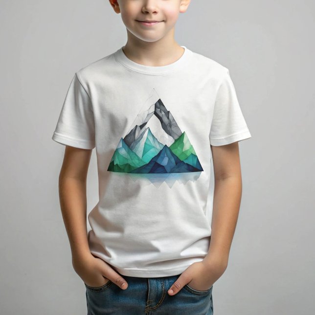 Camiseta Esquema de uma triangular geométrica de montanha (Criador carregado)