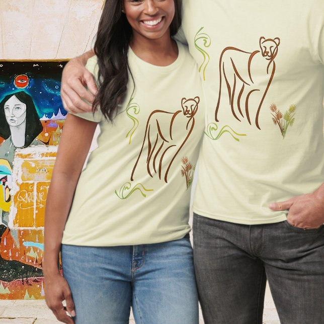 Camiseta Esquema do Leão Montanhês (Criador carregado)