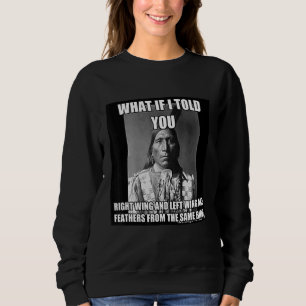 Camiseta Esquerda à direita à mesma pássaro nativo american