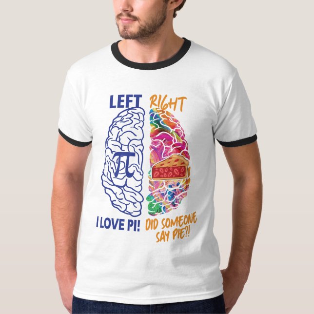 Camiseta Esquerda Branca Direita Funcional Pi (Frente)
