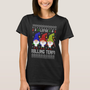 Camiseta Esquerda Rolling Team Baking Tomte De Natal Gnomo