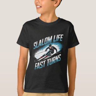 Camiseta Esqui Alpino Vira Volta Rápida Slalom Vida