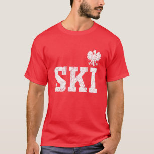 Camiseta Esqui Apelido Polonês Polônia Heritage Polski Eagl