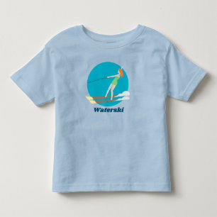 Camiseta Esqui aquático estilo retrô
