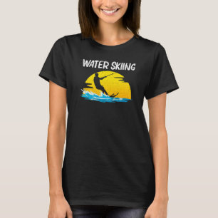 Camiseta Esqui Aquático Legal Para Homens Mulheres Esportes