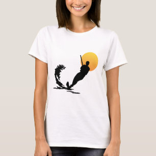 Camiseta Esqui Aquático Superfície Fria Esportistas Amantes