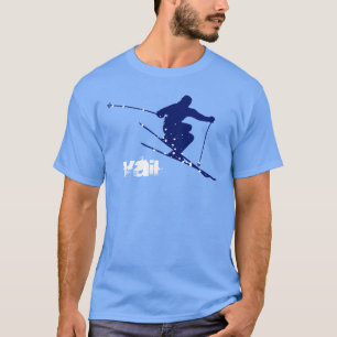 Camiseta Esqui azul da neve de Vail