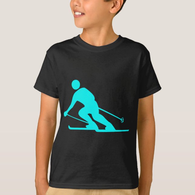 Camiseta Esqui - Ciano (Frente)