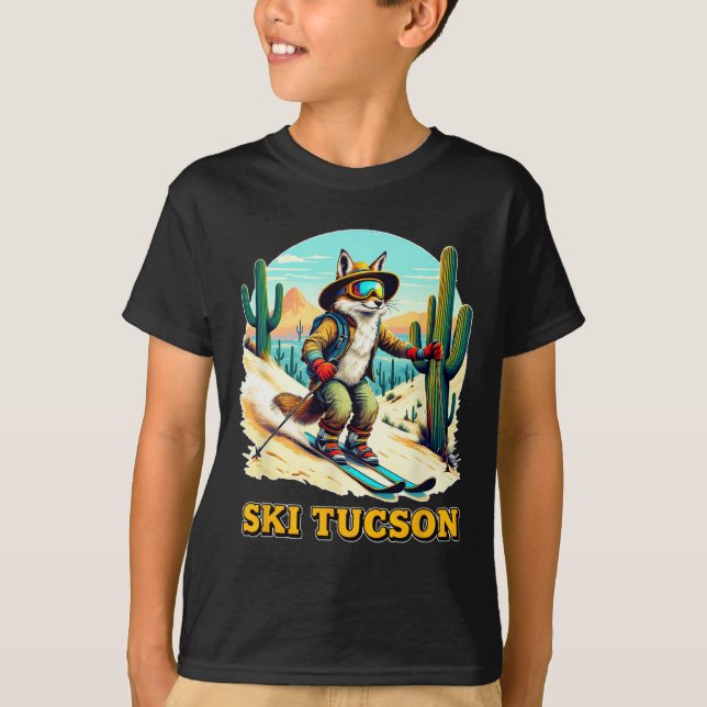 Camiseta Esqui Da Raposa Retro Em Tucson Desert Adventure S (Frente)