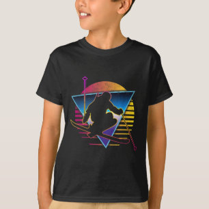 Camiseta Esqui da Vintage Retro 80s