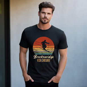 Camiseta Esqui de Breckenridge Colorado Montanha Vintage 