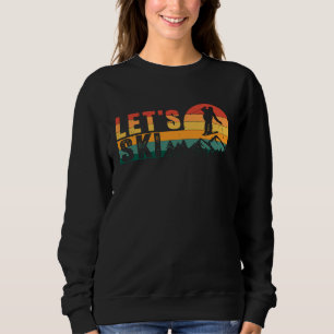 Camiseta Esqui de corrida vintage Esportes de inverno Esqui
