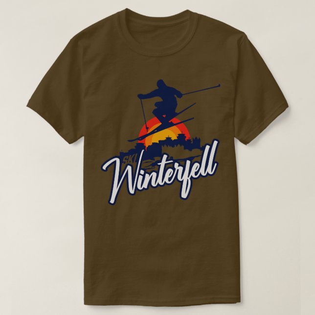 Camiseta Esqui de inverno (Frente do Design)